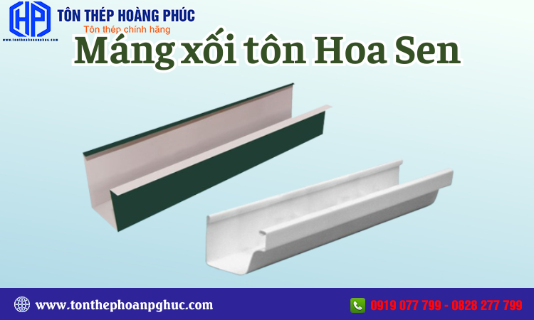 Máng xối tôn Hoa Sen