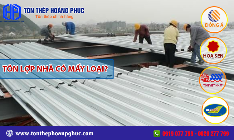 Tôn lợp nhà có mấy loại