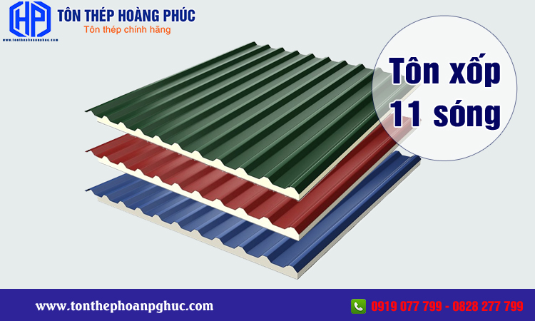 Tôn xốp 11 sóng 