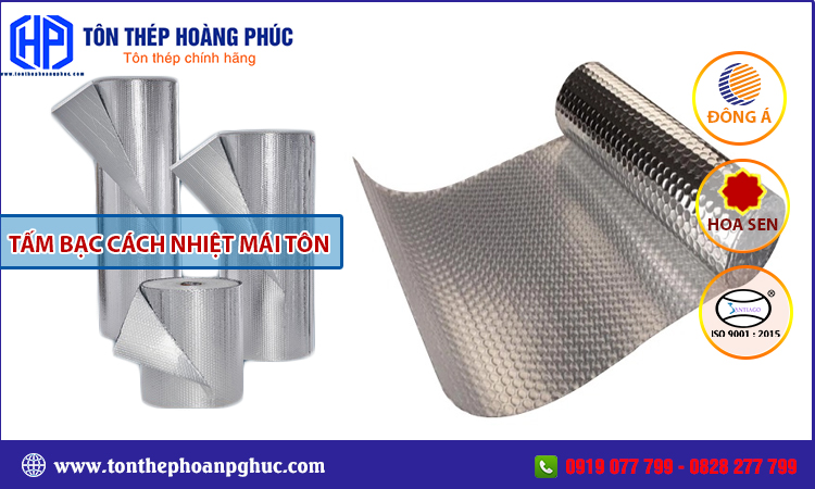 Tấm bạc cách nhiệt mái tôn