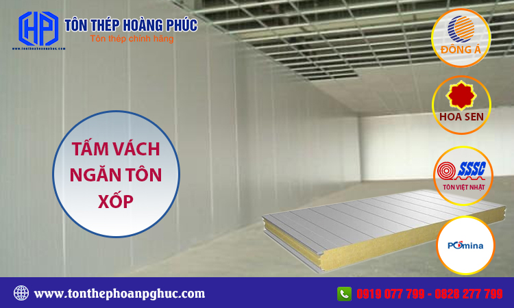 Tấm vách ngăn tôn xốp
