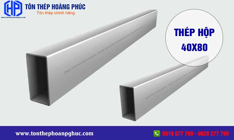 Thép hộp 40x80