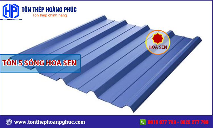 Tôn 5 sóng Hoa Sen