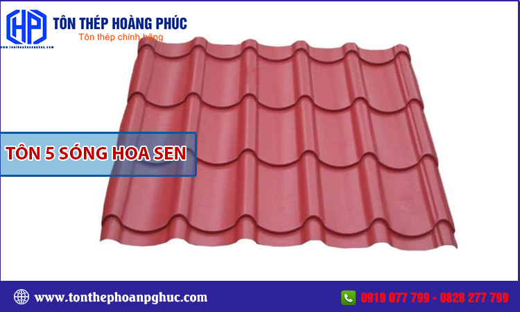 Tôn 5 sóng Hoa Sen