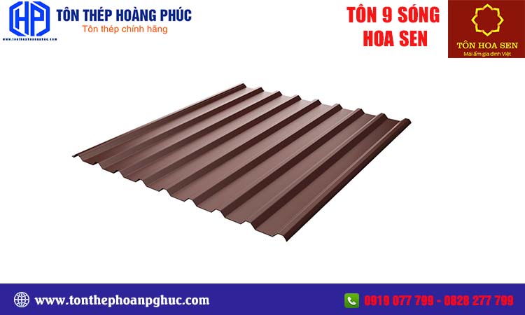 Tôn 9 sóng Hoa Sen