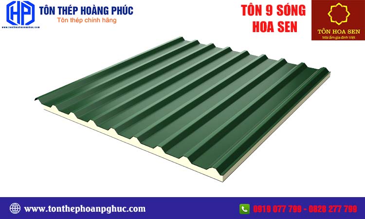 Tôn 9 sóng Hoa Sen