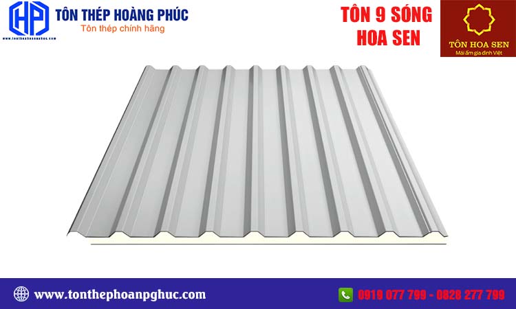 Tôn 9 sóng Hoa Sen