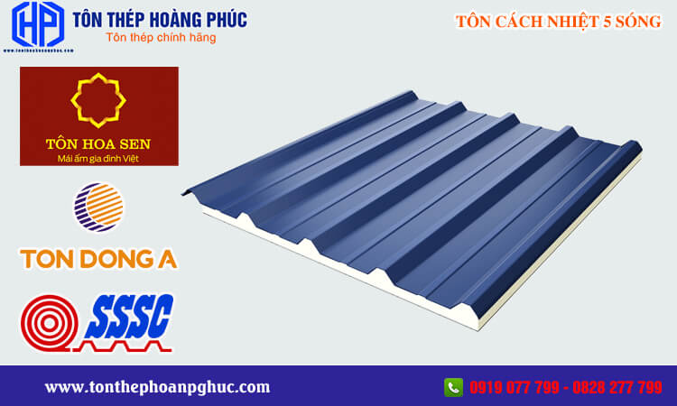 Tôn cách nhiệt 5 sóng