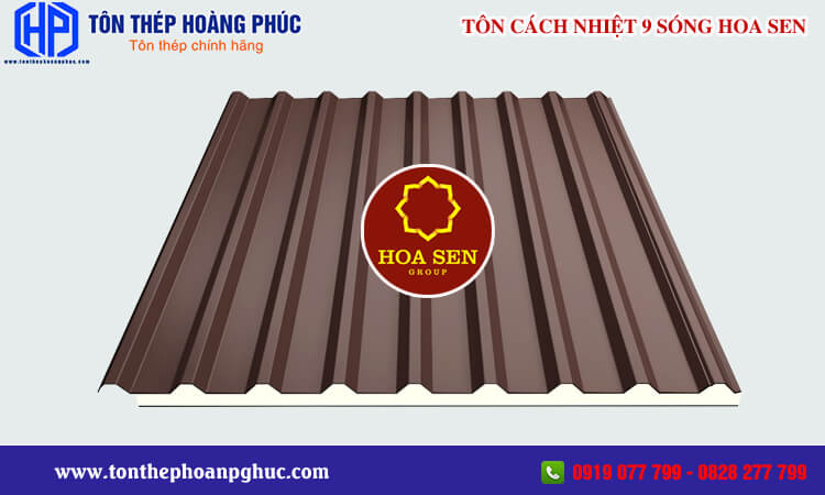 Tôn cách nhiệt 9 sóng Hoa Sen