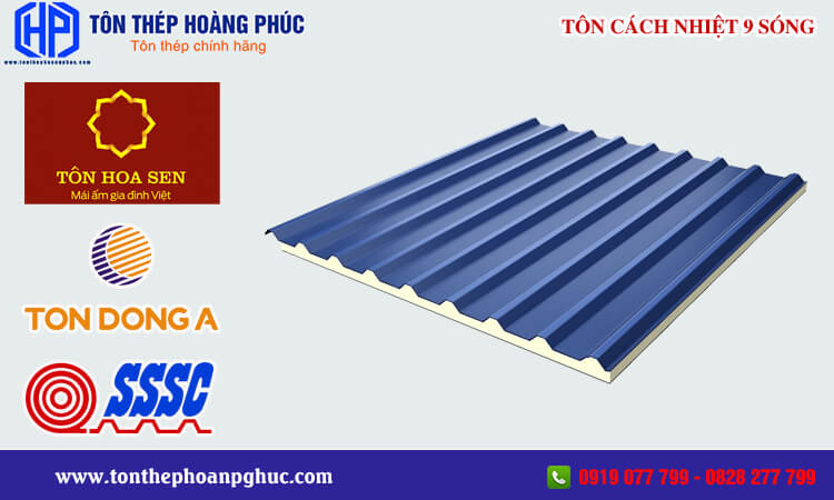 Tôn cách nhiệt 9 sóng