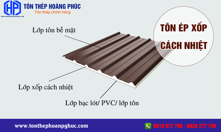 Tôn ép xốp cách nhiệt 