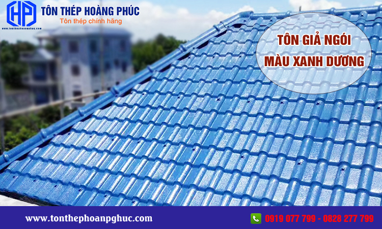 Tôn giả ngói màu xanh dương