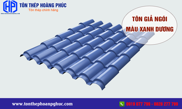 Tôn giả ngói màu xanh dương
