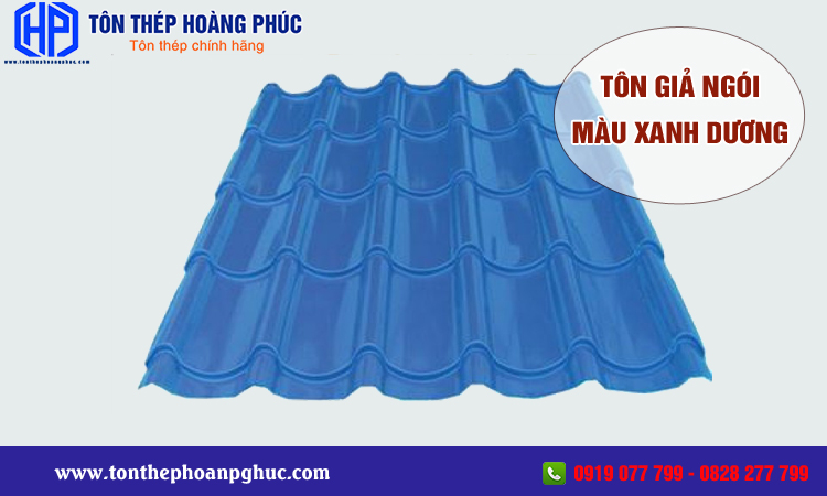 Tôn giả ngói màu xanh dương