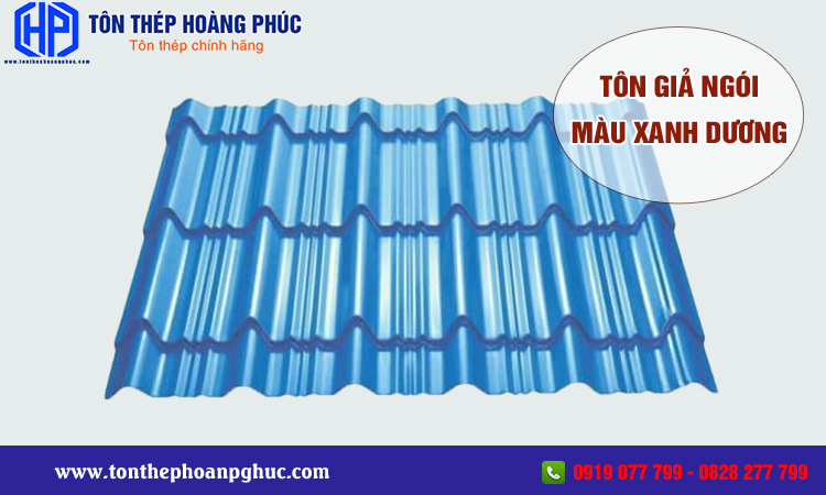 Tôn giả ngói màu xanh dương