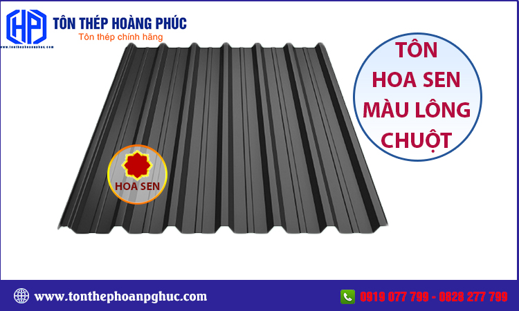 Tôn Hoa Sen màu lông chuột