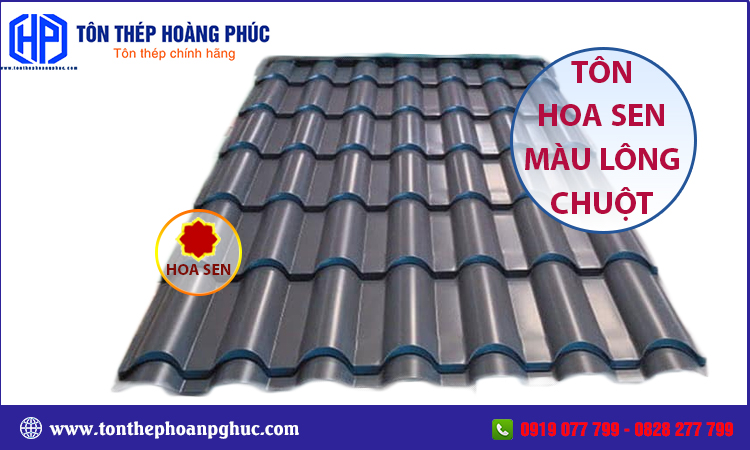 Tôn Hoa Sen màu lông chuột