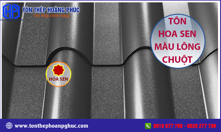 Tôn Hoa Sen màu lông chuột