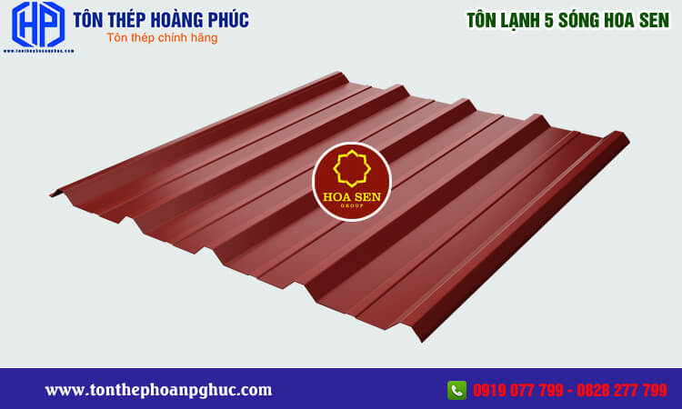 Tôn lạnh 5 sóng Hoa Sen