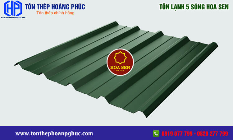 Tôn lạnh 5 sóng Hoa Sen