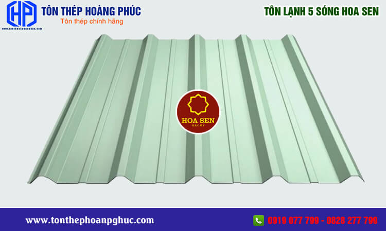 Tôn lạnh 5 sóng Hoa Sen