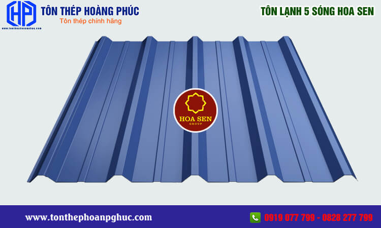 Tôn lạnh 5 sóng Hoa Sen