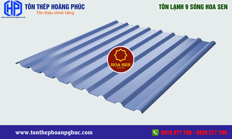 Tôn lạnh 9 sóng Hoa Sen