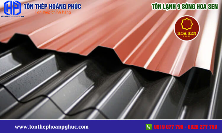 Tôn lạnh 9 sóng Hoa Sen