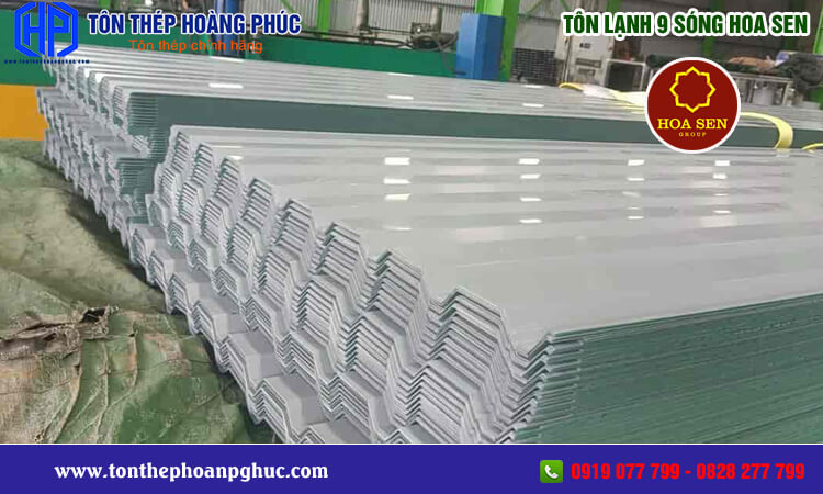 Tôn lạnh 9 sóng Hoa Sen