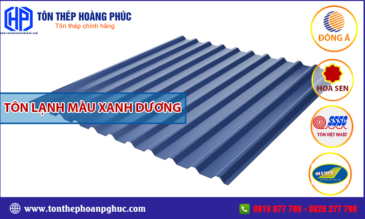 Tôn lạnh màu xanh dương
