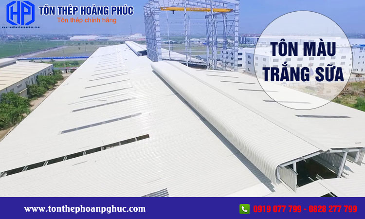Tôn màu trắng sữa