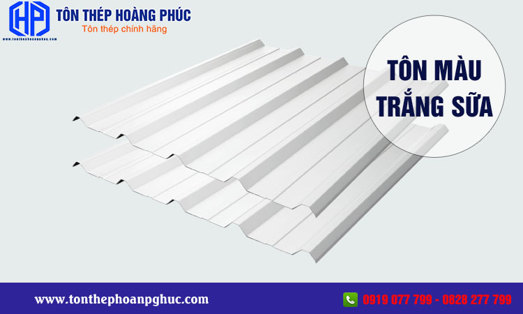Tôn màu trắng sữa