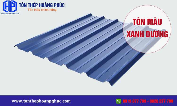 Tôn màu xanh dương
