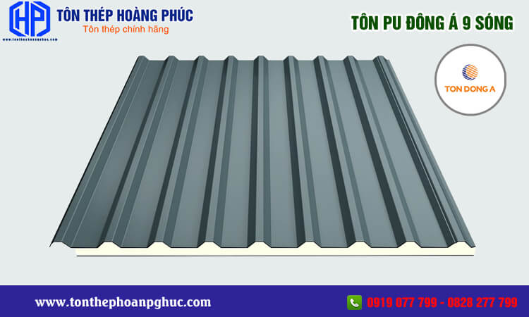 Tôn PU Đông Á 9 sóng 