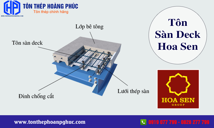 Tôn sàn deck Hoa Sen 