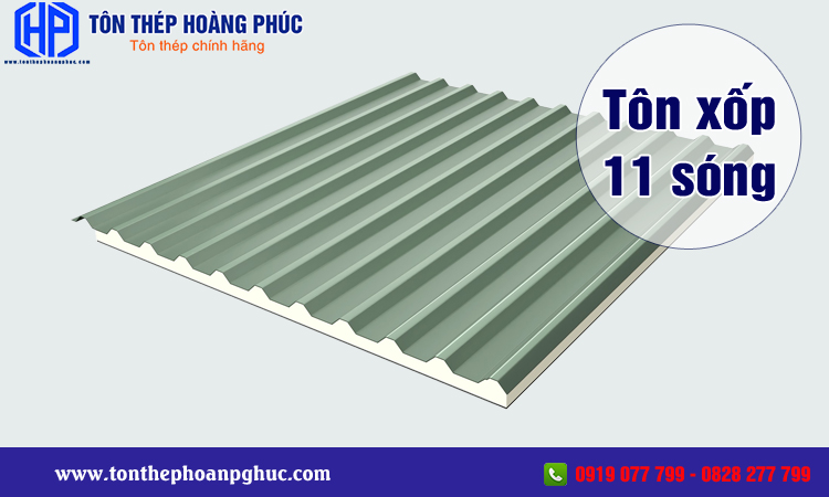 Tôn xốp 11 sóng 