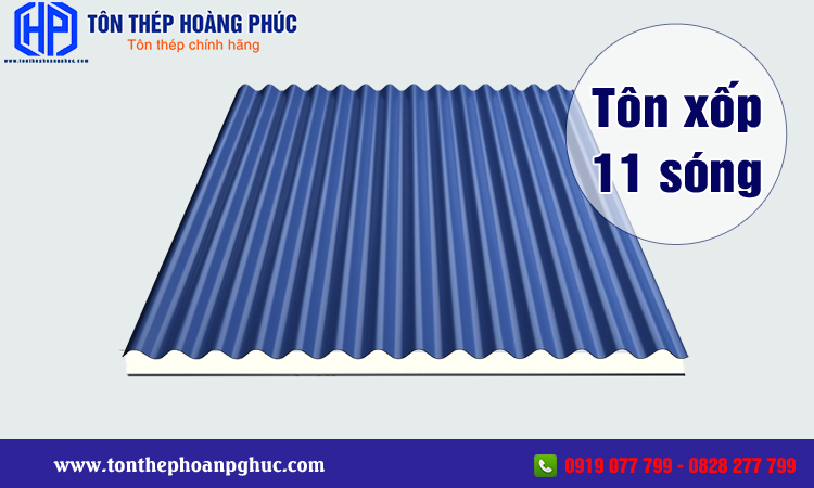 Tôn xốp 11 sóng 