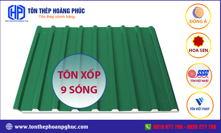 Tôn xốp 9 sóng