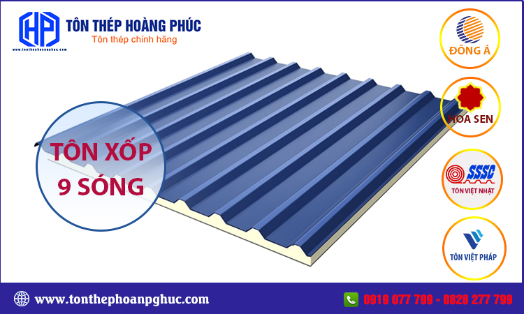 Tôn xốp 9 sóng