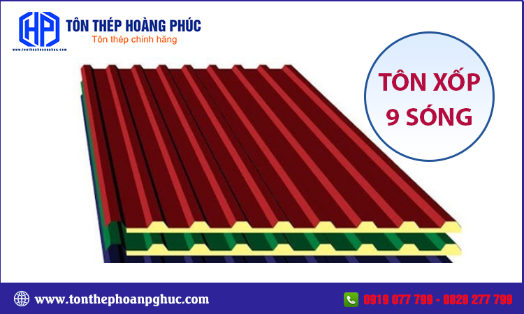 Tôn xốp 9 sóng