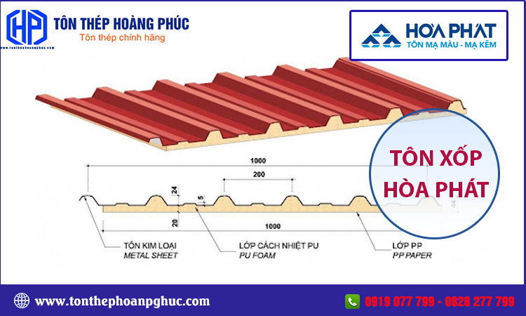 Tôn xốp Hoà Phát