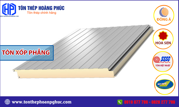 Tôn xốp phẳng