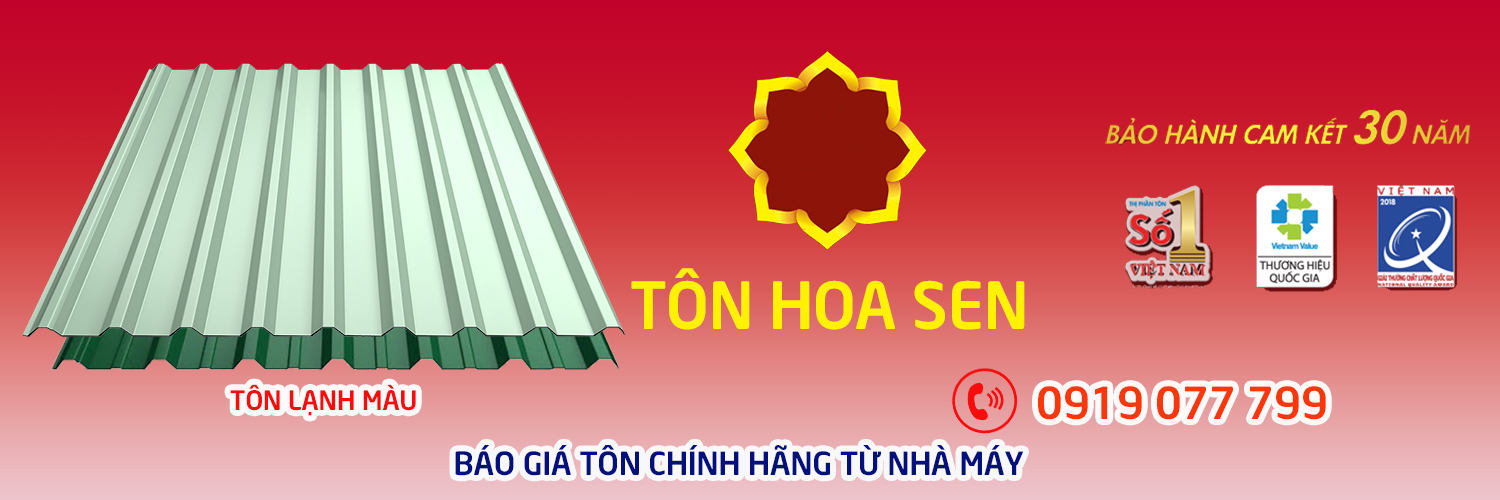 Tôn cách nhiệt hoa sen